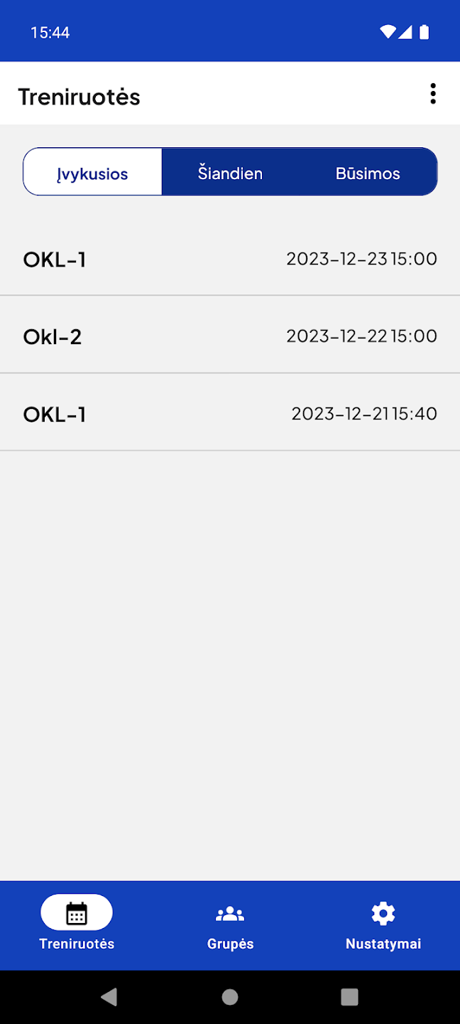Sportas App Screenshot